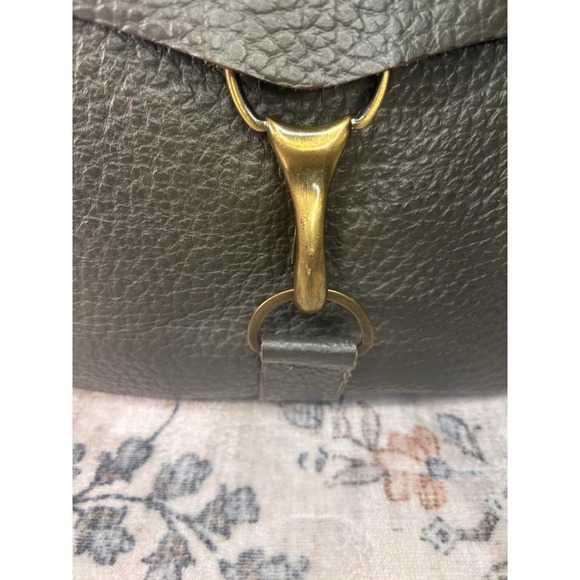 Stunning Pulicati large Italian Leather Bag. Great Condition In Olive Green. - Picture 12 of 14